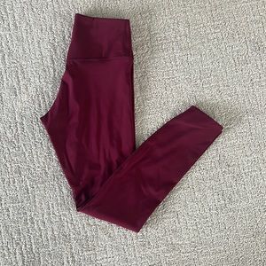 Maroon dri fit Nike leggings
